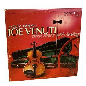 Joe Venuti Once More With Feeling (Vinyl, 1969) Ovation OV 14-04 VG+ PROMO LP
